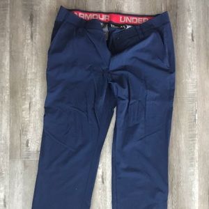 Under Armor golf pants.